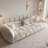 Beige Polyester 3 - Piece Living Room Set