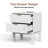 2 Drawers Nightstand With Charging Station，metal Handle，modern Night Stand For Bedroom，living Room-1472676197-1472676196