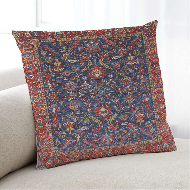 Damask Outdoor Throw Pillow