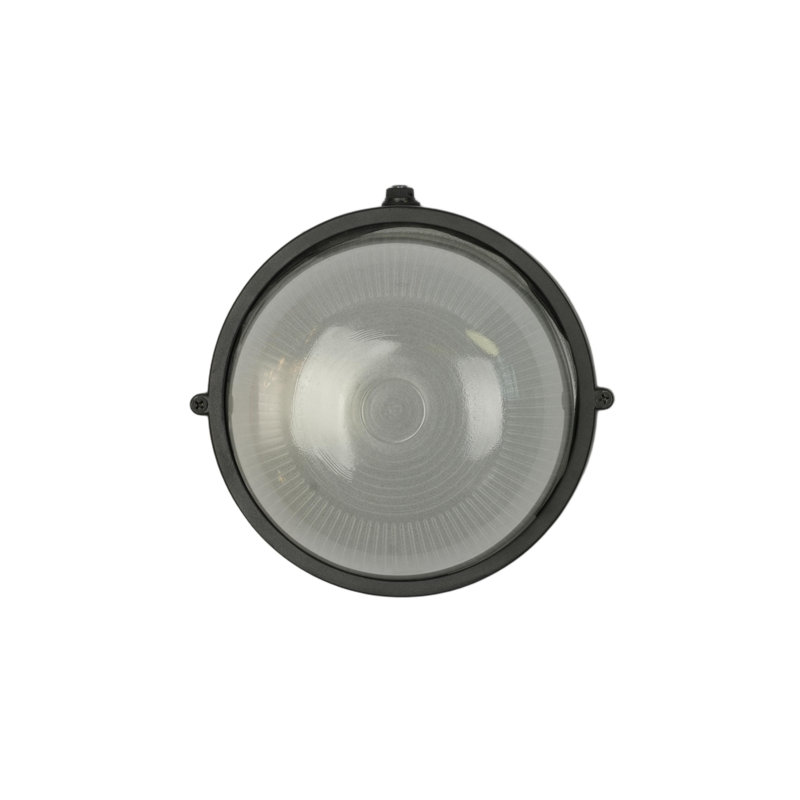 Cloison ouverte de 8 po - Noir texturé et transparent avec verre sablé