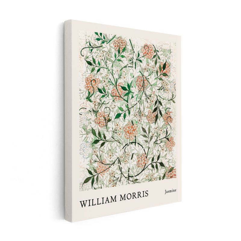 William Morris - Jasmine No1, Unframed, Canvas, 18"H x 24"W