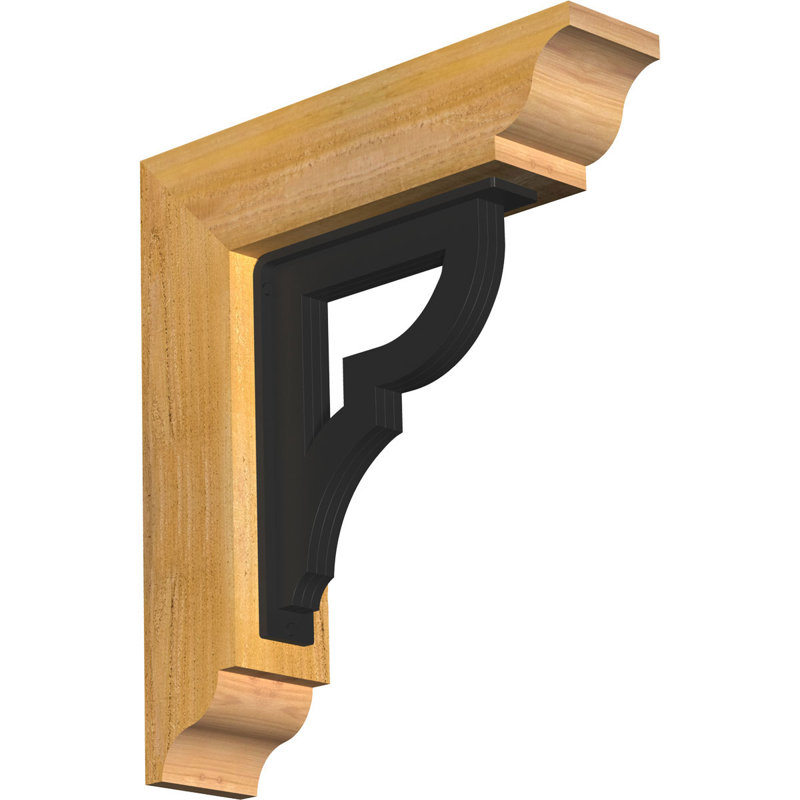 Support de fer triple Bradford, H 20 po x P 18 po, Cèdre rouge de l'Ouest l 4 po x T 4 po (sciage br