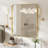 Cozy Design Tempered Glass Framed Wall-Mounted Bathroom Vanity Mirror-102799394-102799380-102799393