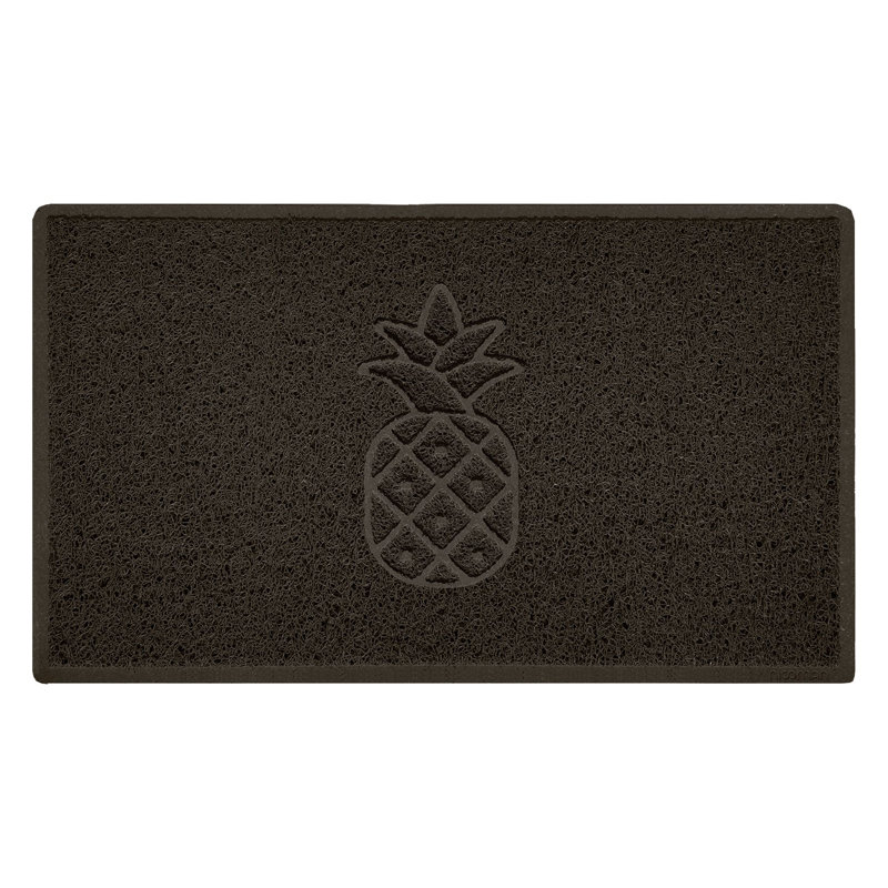 Non-Slip No Pattern Doormat, Brown, 1.2cm H x 45cm W x 75cm L
