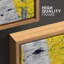 Aspen bouleau fissuré, texture de la forêt jaune, feuilles, art moderne, rustique, 3 pièces-94434451-94434450