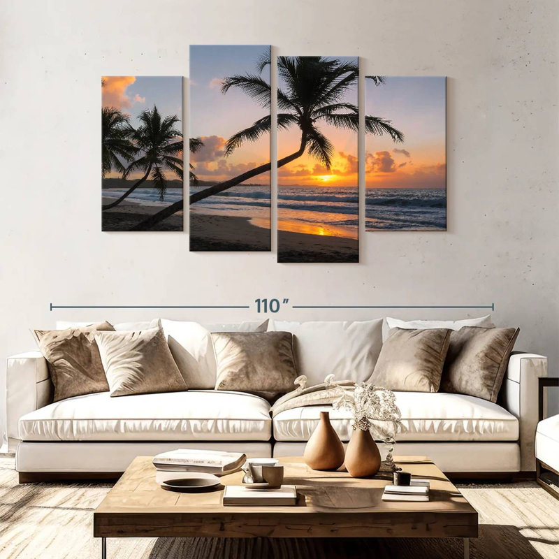 Gillard Martinique, paysage marin de l'île, H 54 po x l 84 po