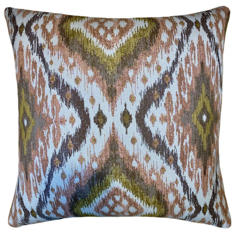 Ikat Sunbrella® Outdoor Throw Pillow