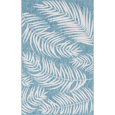 Tapis bleu clair d'extérieur Kona