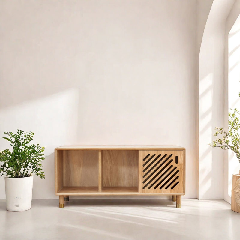 Modern versatile bookcase, (1 shelf) 18.5"H x 39.7"W x 12.5"D