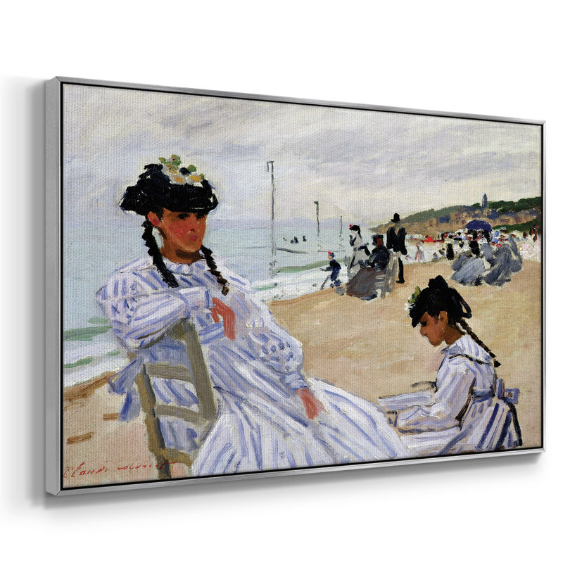 " Monet " by Claude Monet, 27" H x 41" W x 2" D, Silver