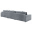 Canapé modulaire réversible rembourré Tangires sable-1129668027