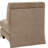 Armless Sofa Velvet-camel