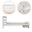 Lit plateforme simple avec rangement en bois massif Granita-507456239
