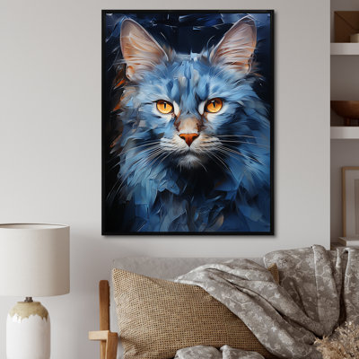 " Cat Blue Eye Reflection III "