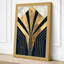 Sunburst Elegance Art Deco - Wrapped Canvas-1100658472-1100658484