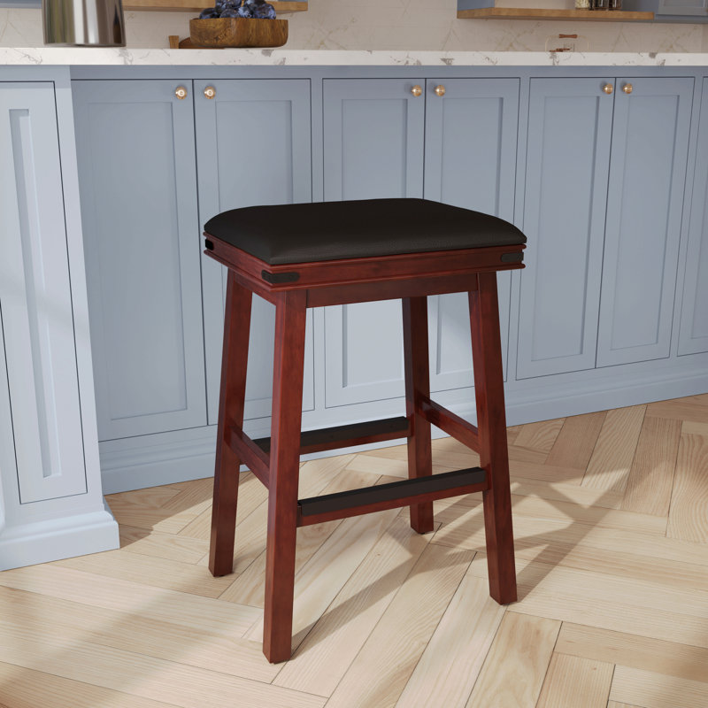 30" Bar Height Saddle Stool, Espresso