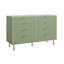 Commode 8 tiroirs cannelée de 55 po de largeur pour chambre à coucher, commode moderne en bois avec rangement profond-1719552897