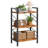 3/4/5-tier Bookshelf - Space-saving Storage Unit With Metal Frame And Wood Shelves - For Living Room, Office, And Bedroom-1569808176-1569808173