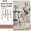 Ensemble de 2 tabourets de bar pivotants de style Mid-Century moderne-2123975838