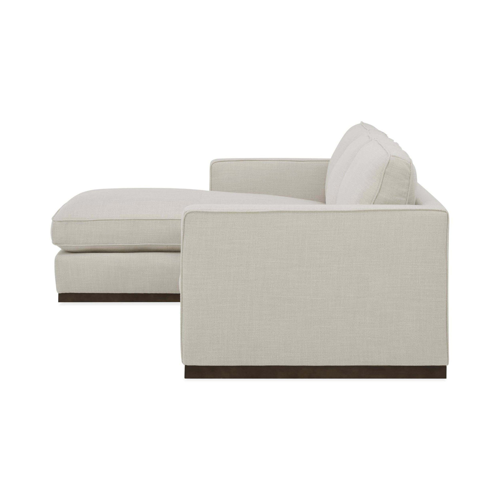 Bobbi Upholstered Chaise L-Sectional, Effie Linen Performance Weave, Left Hand Facing