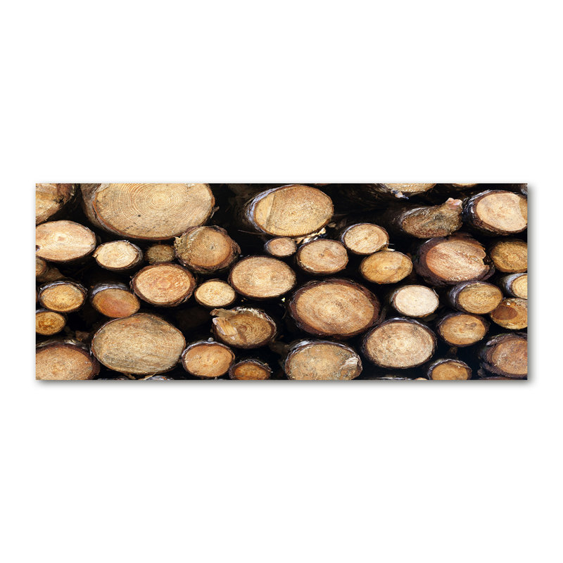 Logs Of Wood - No Frame Print on Canvas