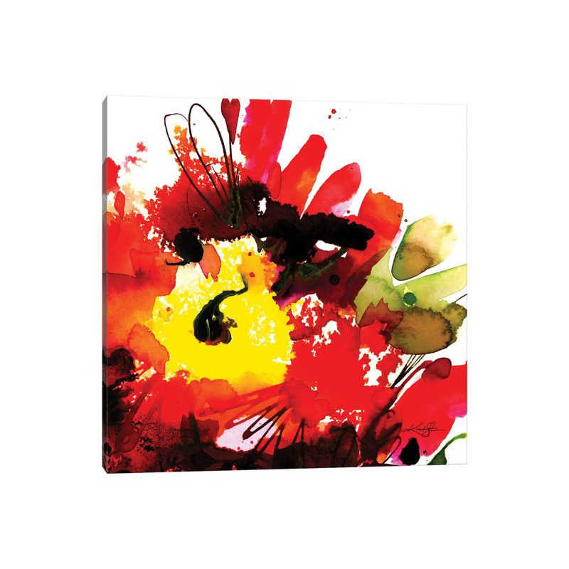 Abstract Floral LXXXI by Kathy Morton Stanion - Wrapped Canvas Painting, 30.48 cm H x 30.48 cm W