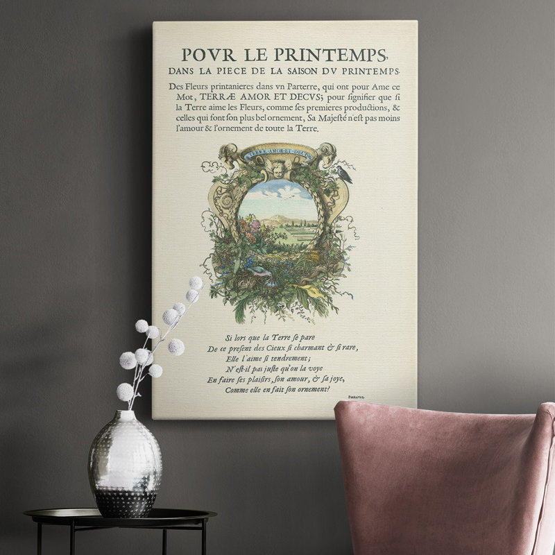 Ex-libris imprimé sur toile V - Art texturé sur toile tendue, H 60 po x l 40 po x P 1,5 po