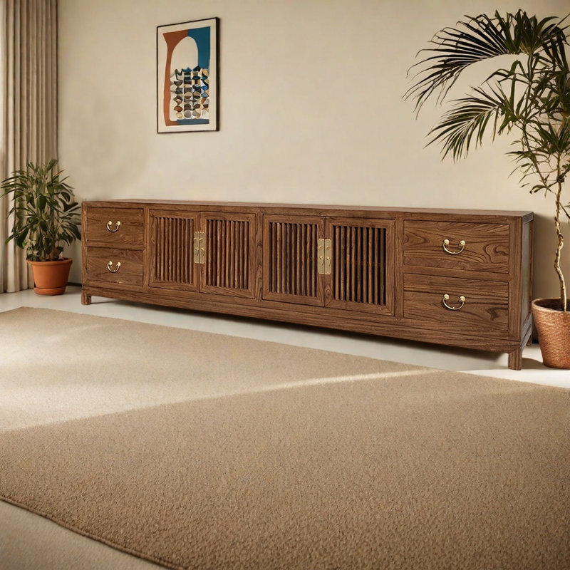 Meuble télé de style américain avec rangement minimaliste