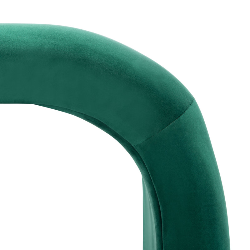 Banc rembourré Andee, Émeraude