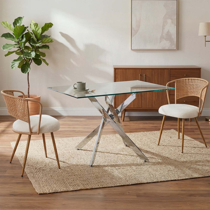 Ensemble de 2 chaises de cuisine Farmhouse, Brun