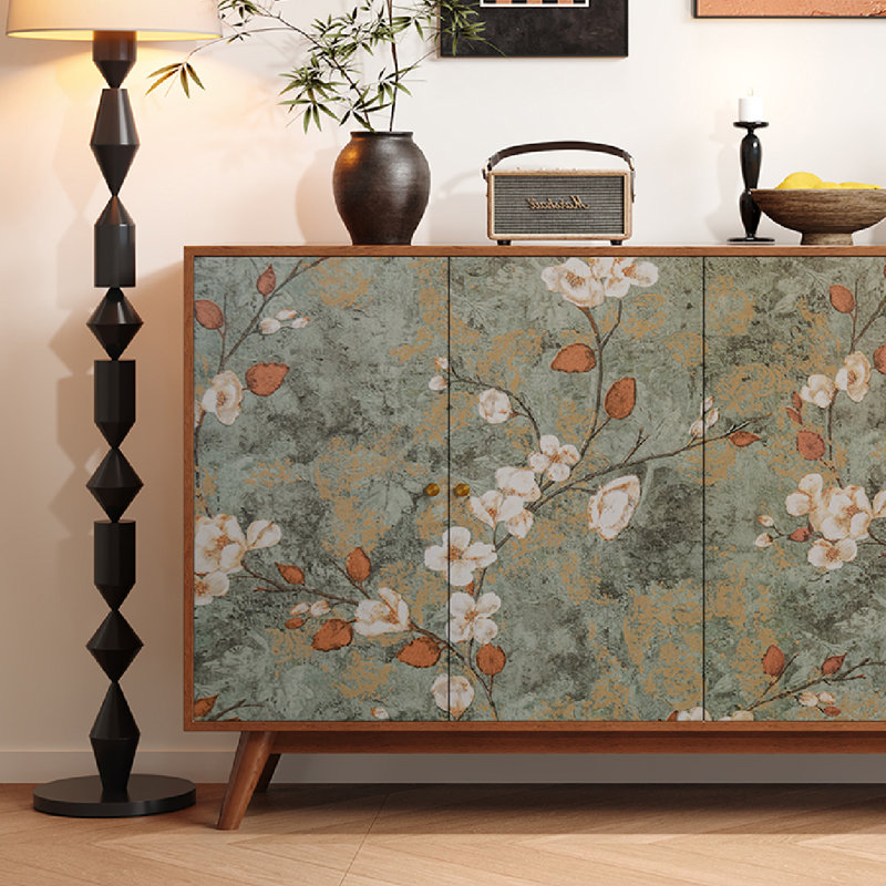 Buffet en bois massif de style chinois