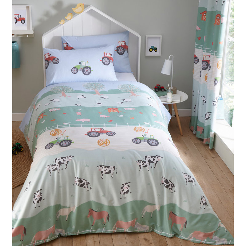 Cotton Blend Duvet Cover Set with Pillowcases, 200 x 200 cm