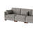 Maelina L-Shaped Corduroy Modular Sectional with Removable Cushion Cover-619298548-619298546