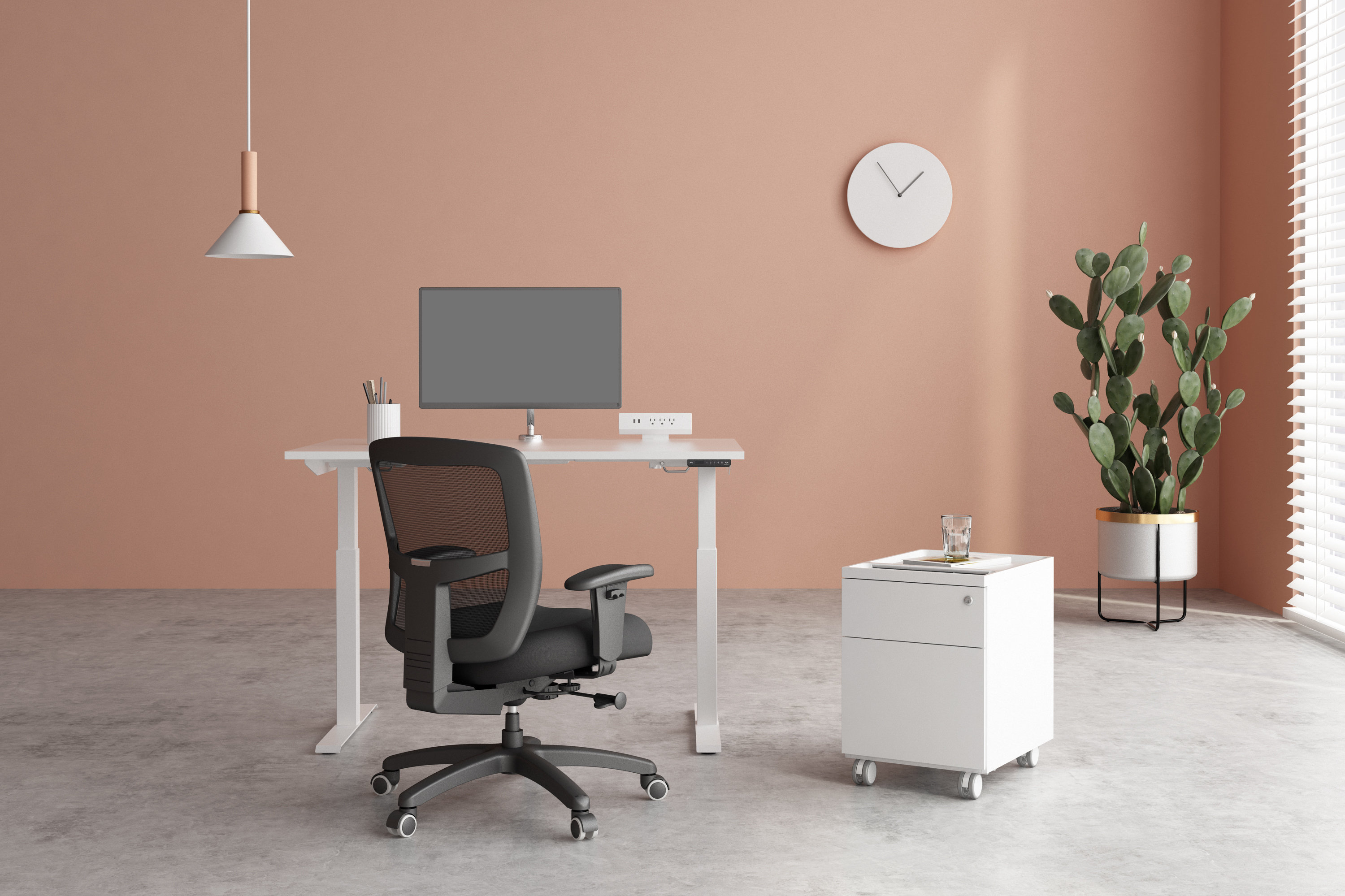 Friant Yes Standing Desk Office Set with Chair & Reviews Wayfair
