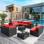 Canapé modulaire d'extérieur 12 pièces 12 pièces-1187210884