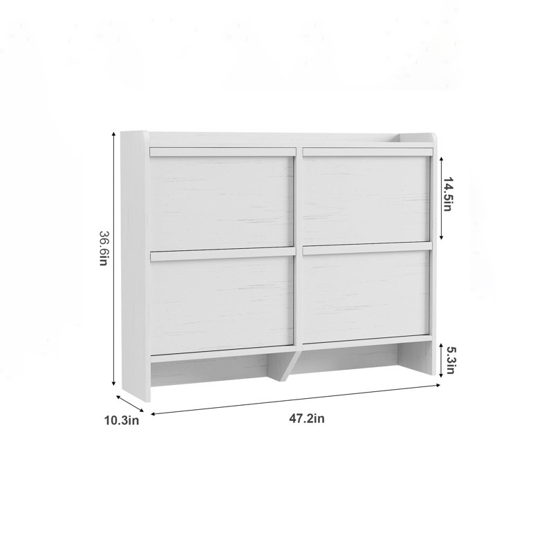 Large-Capacity Anti-Tipping Shoe Cabinet (24-30 Pairs)