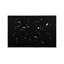 Table basse en teck, rectangulaire, noir