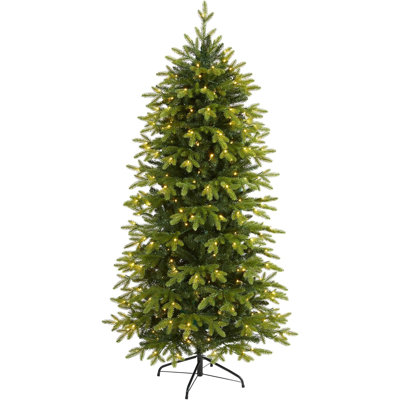  Artificial Belgium Fir Look Christmas Tree with LED Lights 6ft