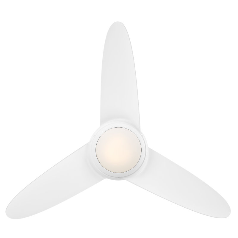 38'' Ceiling Fan with LED Lights, Matte White