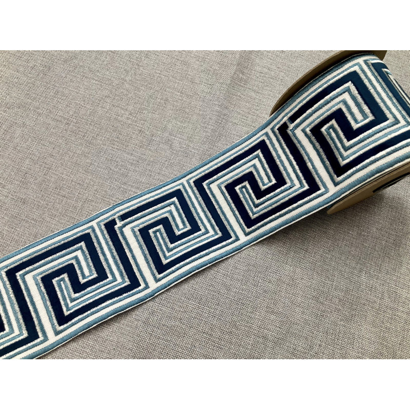 Embroidery Suede Fabric Tape 3.75" Width Trim