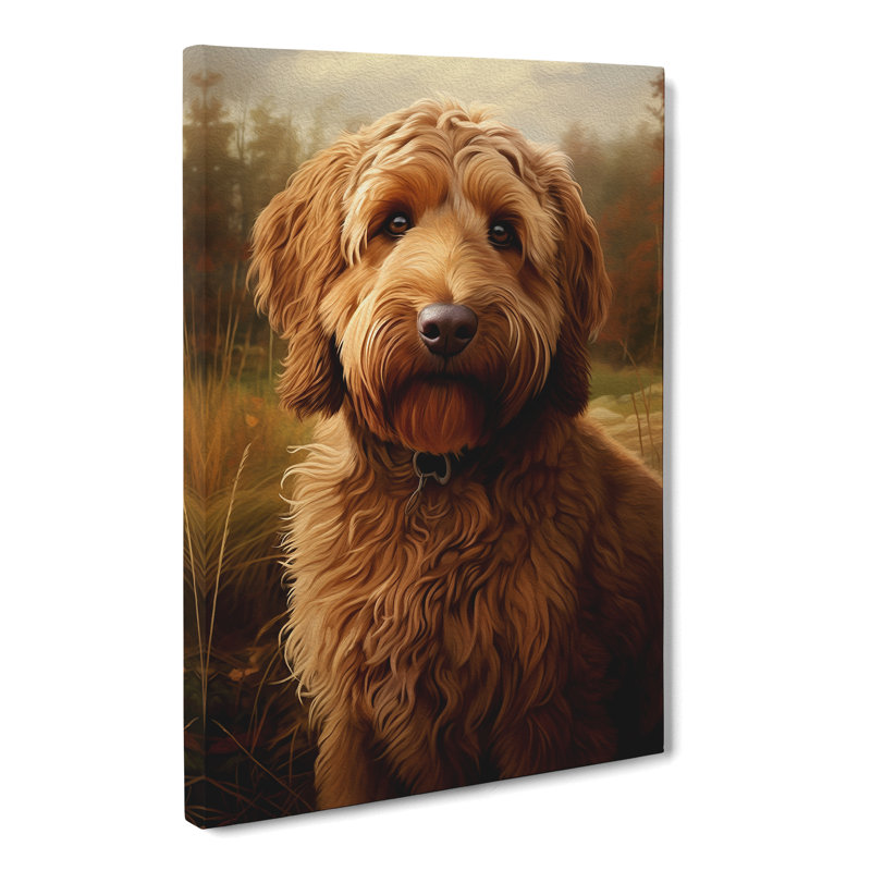 Labradoodle Realism - Art Prints - Wrapped Canvas, 76cm H x 50cm W x 3cm D