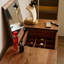 Commode en bois de noyer noir