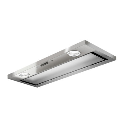 Elica 34 1/2â 600 Cubic Feet Per Minute Convertible Insert Range Hood with Baffle Filter and Light Included Stainless Steel -  EUM634SS