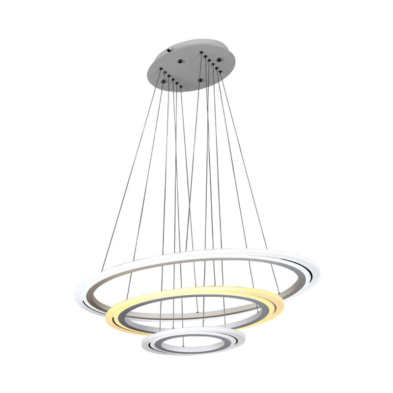 Lustre linéaire moderne à 3 lumières DEL Adylin
