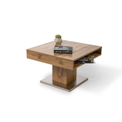 Krasimira Pedestal Coffee Table with Storage
