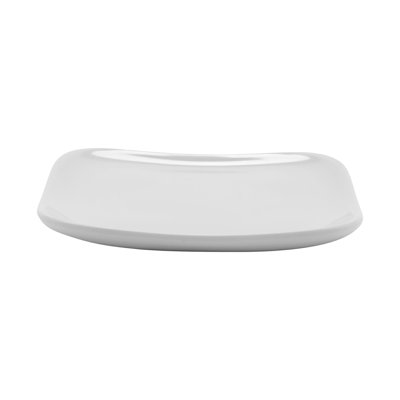 GET CS-6115-W Assiettes carrées en mélamine résistantes aux bris, 5 po, blanc (ensemble de 12)