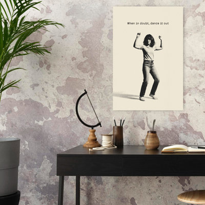 «Dance It Out Halftone Energetic», art mural rétro moderne