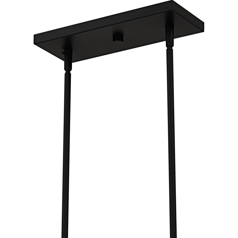 Rainier 5-Light Matte Black Linear Chandelier