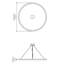 1 - Light LED Chandelier-99842412-99842413