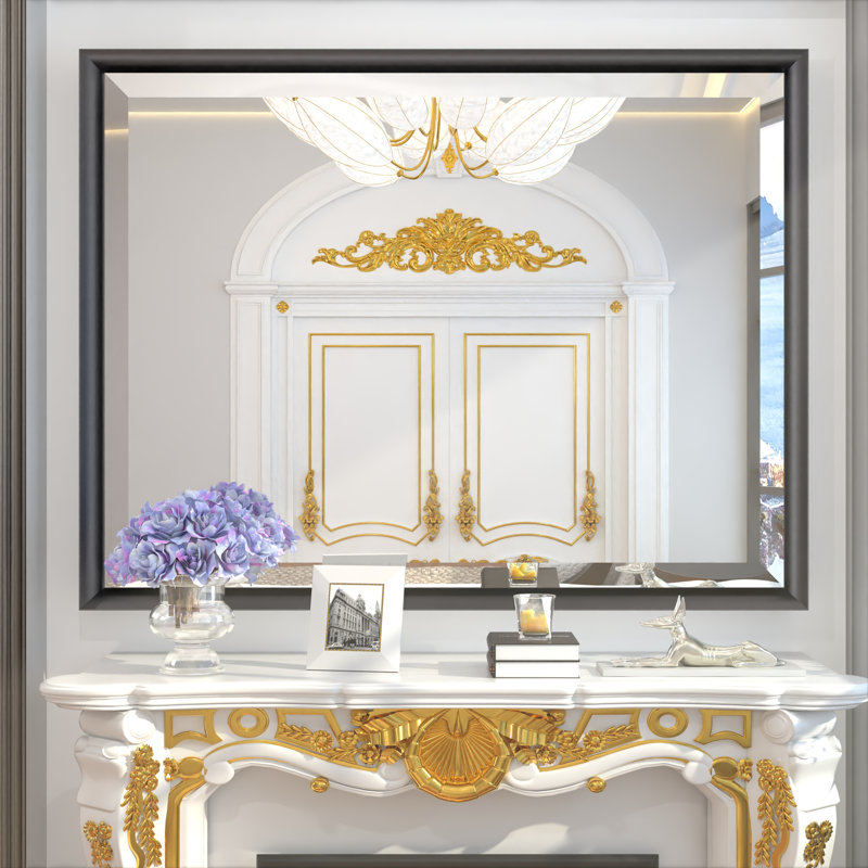Miroir de salle de bain mural biseauté, 28 po x 36 po